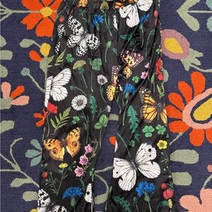 GREAT USED QUALITY POSH SATIN PLAYSUIT BOTTOMS ONLY IN Folklore Floral